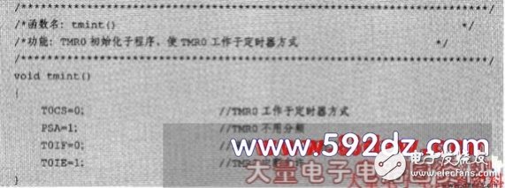 PIC16F87X单片机的定时器/计数器的应用