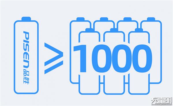 颠覆传统:品胜推出1.5V可充电AA 5号锂电池