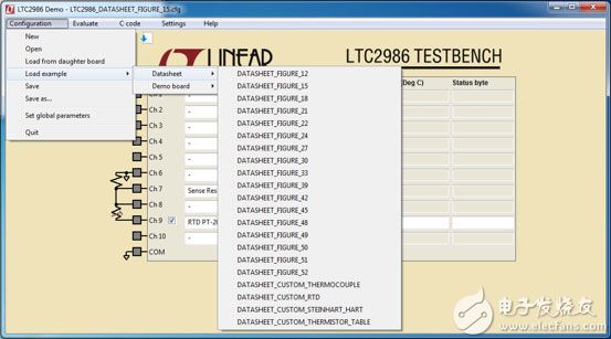 Linear Technology LTC2986 demo software Linear Technology 的 LTC2986 演示软件图片