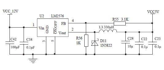 开关型降压稳压电路