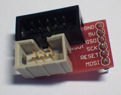 AVR ISP面包板适配器的制作