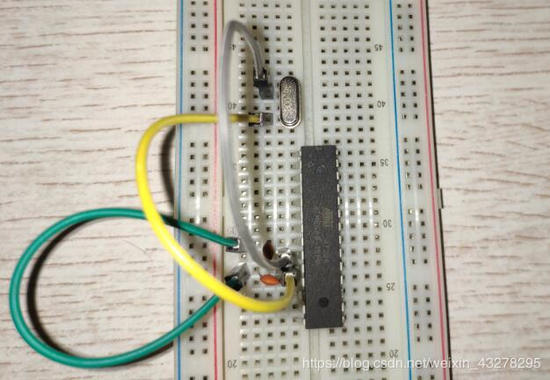 最小系统实物连接图