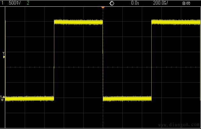 示波器秒格调整对比图