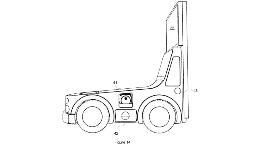 自动驾驶，自动驾驶汽车,自动驾驶电视,自动驾驶路边标志