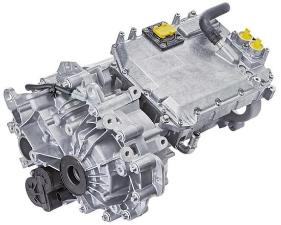 图1 整体式车桥驱动装置将高电压电机、功率电子器件和变速器紧凑地集成在1个壳体中