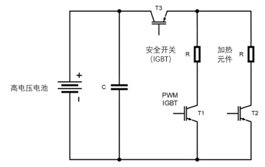 图2.&nbsp;&nbsp;具有两个加热元件的高压加热器的基本电路
