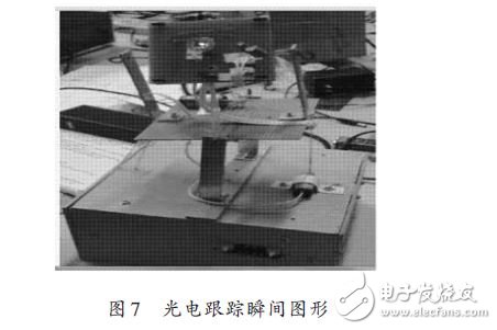 图7 光电跟踪瞬间图形