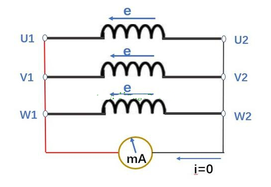 怎么判断三相异步电动机的首尾端?