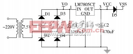 图3 降压整流滤波电路