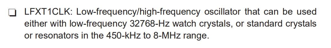 LFXT1CLK说明