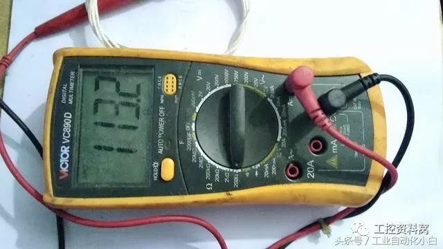 利用万用表判断热电阻信号的粗略温度数值 