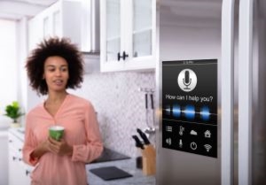 Voice biometrics in smart fridge