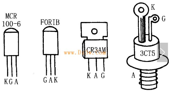 检测电路中的单向晶闸管（可控硅）