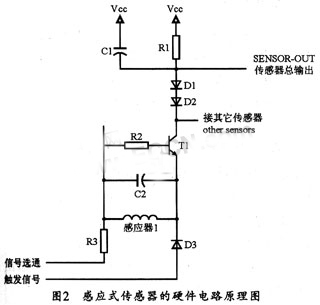 感应式传感器的硬件电路原理图