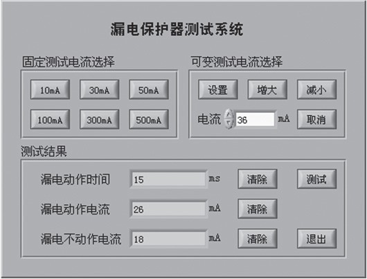 点击放大图片 图6 测试系统界面