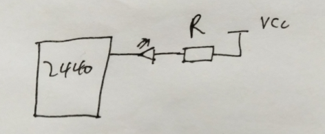 2440与LED相连