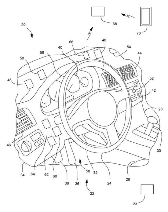 福特申请方向盘预处理系统专利