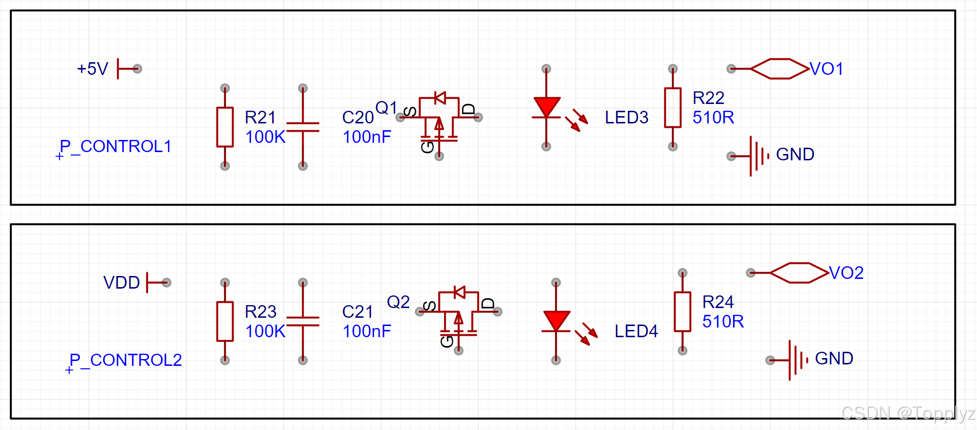 简易单片机供电输出接口电路设计：5V与3.3V供电方案详解