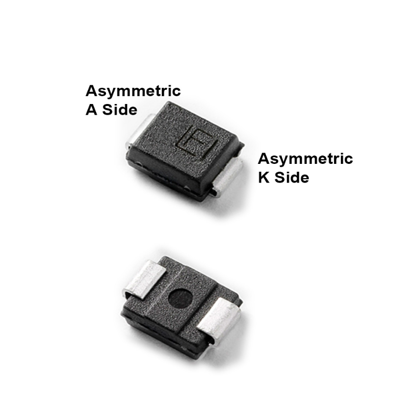 专为12 V电池防反接设计的保护器件TPSMB非对称瞬态抑制二极管