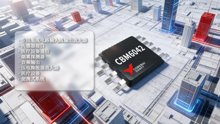 国产运算放大器：纳安功耗+双通道精准放大，CBM6042 赋能工业/医疗/便携设备