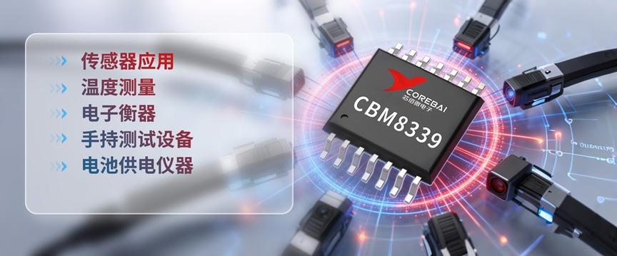 Industrial-grade low-power operational amplifier CBM8339, with four integrated guard signal fidelity.
