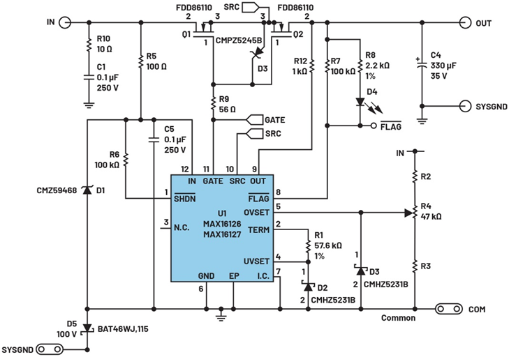 设计汽车过压保护原型