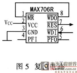 MAX706R實現(xiàn)的復位電路