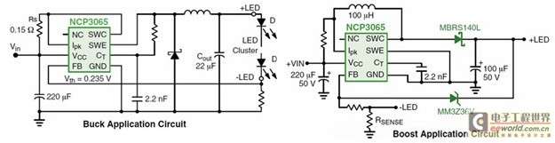 NCP3065 Typical Application Circuit