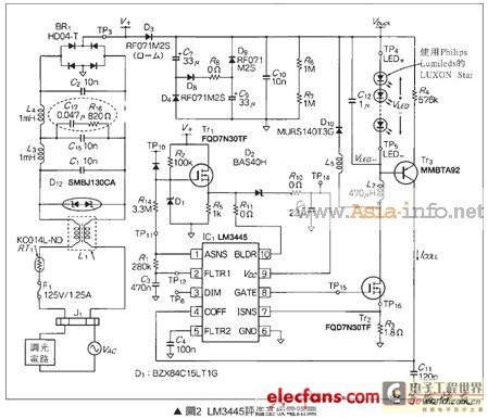 LM3445评鉴基板电路图