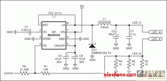 高亮度led开关电源电路图