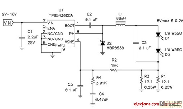 纹波电流增加了LED的功耗