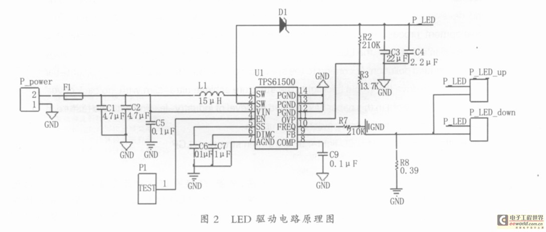 LED drive circuit schematic diagram