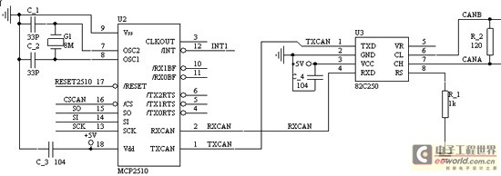 CAN bus communication circuit