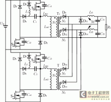 零电流零电压开关交错并联双管正激变换器的研究