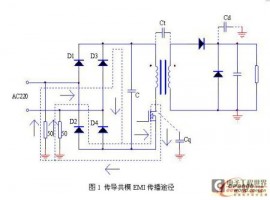 基于补偿原理的正激式变换器传导共模EMI抑制