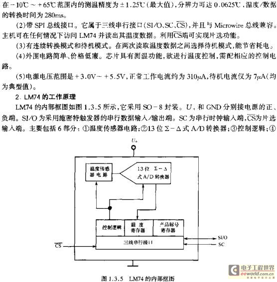 LM74的内部框图