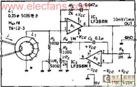 把500HZ~250KHZ的电流转换成10MV/1MA的AC电流-电压转换电路