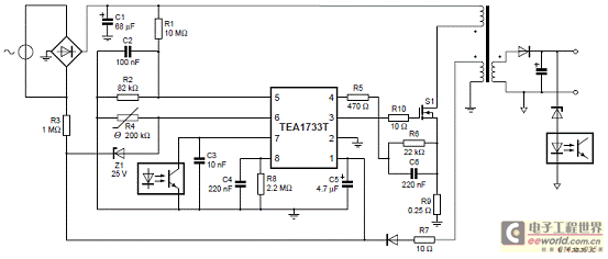 TEA1733开关电源电路图图片
