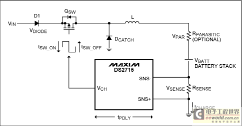 图1. DS2715开关模式参考电路