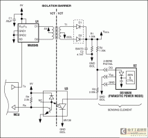 单线串行总线载体隔离的电源和数据-Single-Wire