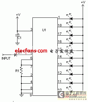 Schematic diagram of sound level meter