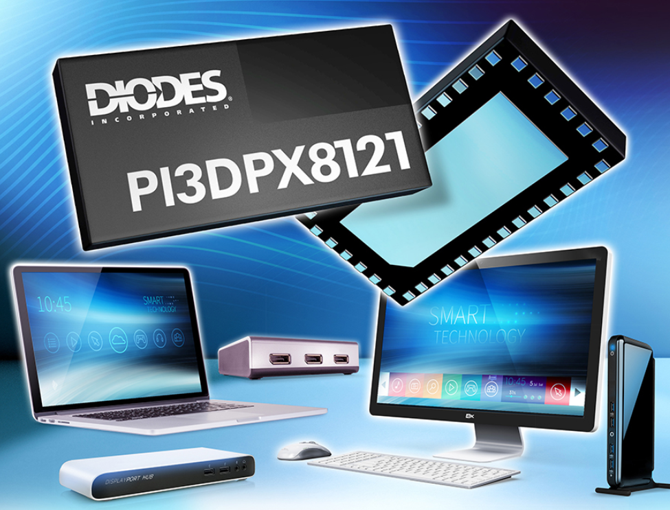 Diodes 推出业界首款规格为 4 信道<font color='red'>DisplayPort</font> 2.0 主动开关