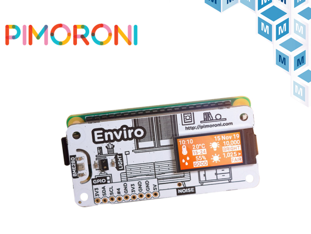 Pimoroni PIM486 Enviro 实现室内传感数据的远程访问贸泽开售