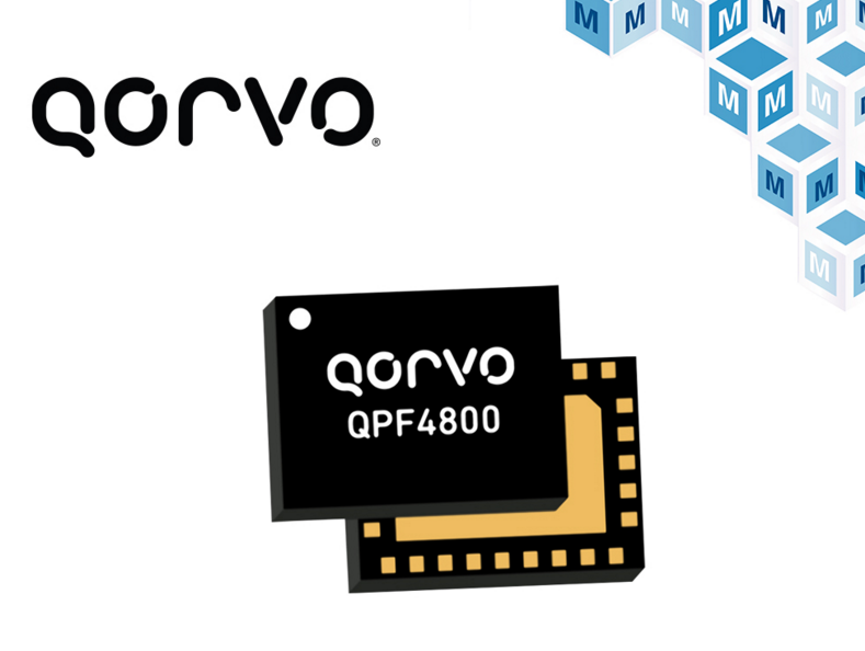 Qorvo QPF4800双频Wi-Fi 6前端模块贸泽开售