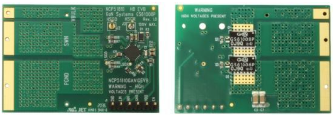 GaN Systems联合安森美推出100V GaN半桥评估板