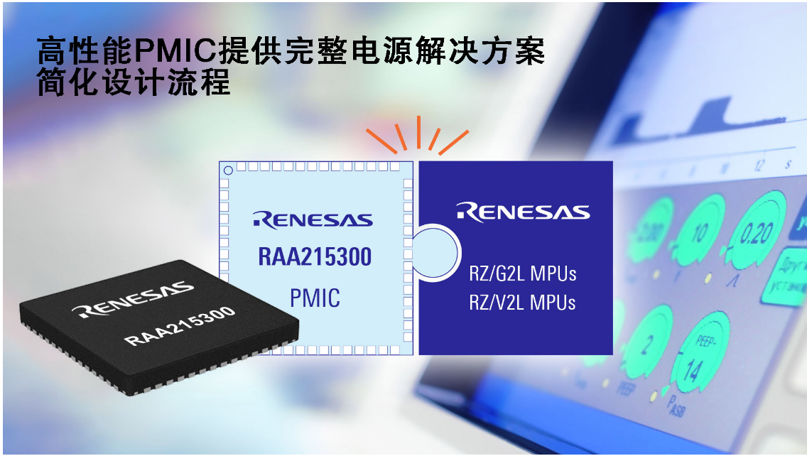 瑞萨电子推出用于RZ/G2L、RZ/V2L的完整电源解决方案