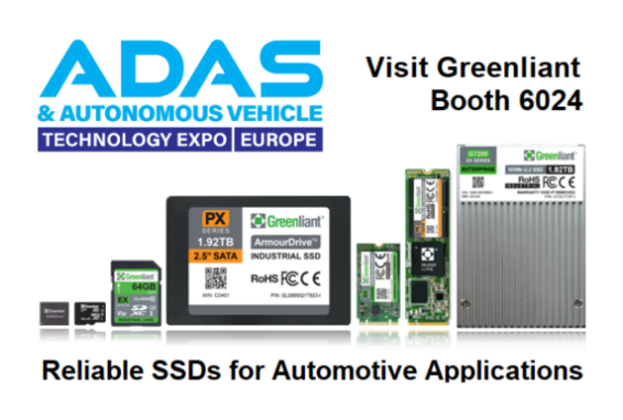 Greenliant will showcase high-reliability solid-state storage products at the ADAS and Autonomous Driving Technology Expo in Stuttgart, Germany