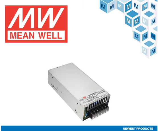 MEAN WELL HRPG-1000N3 1000W ultra-high peak power supply now on sale at Mouser