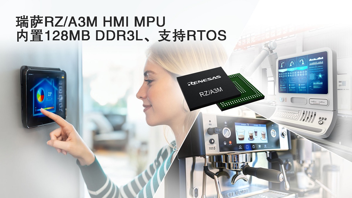 Renesas Electronics Expands RZ/A MPU Lineup with RZ/A3M for