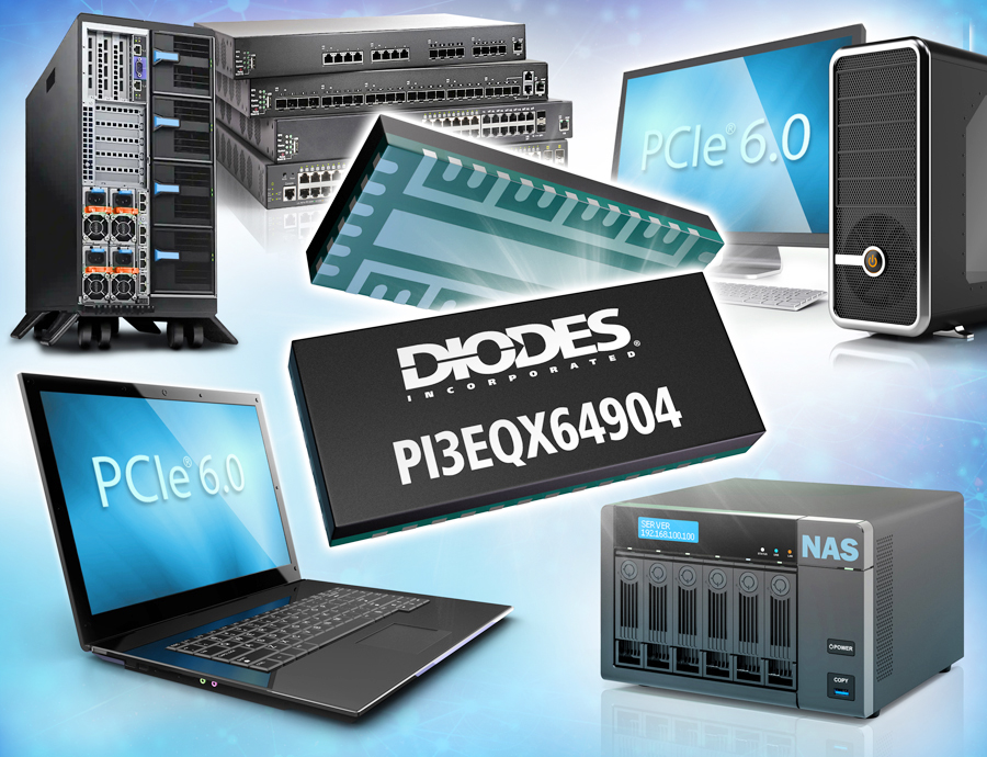 ?Diodes 公司 線性 ReDriver 信號調(diào)節(jié)器加強 PCIe? 6.0 接口速度信號質(zhì)量